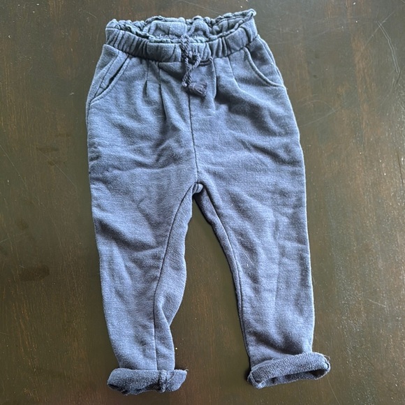 Zara Blue Joggers Relaxed Fit Sweatpants - Picture 1 of 2
